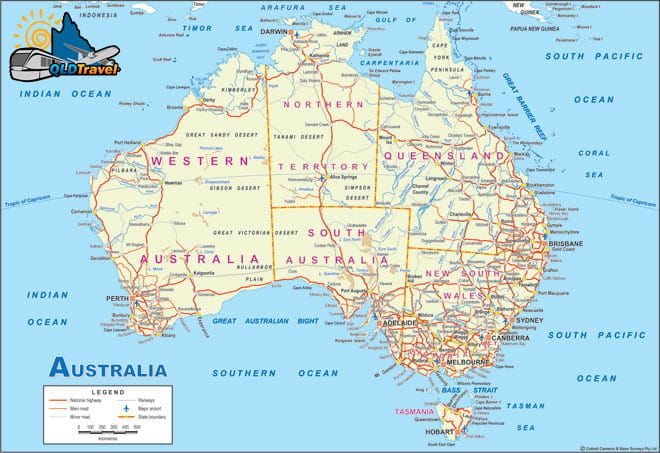 australia map