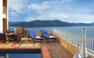 Presidential Suite Balcony with plunge pool