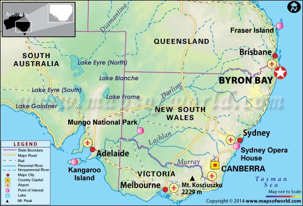 byron australia map