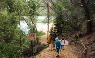 Fraser Island Holiday with Kids lake wabby