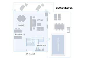 Hamilton Island Reef View Hotel Suites presidential floorplan lower