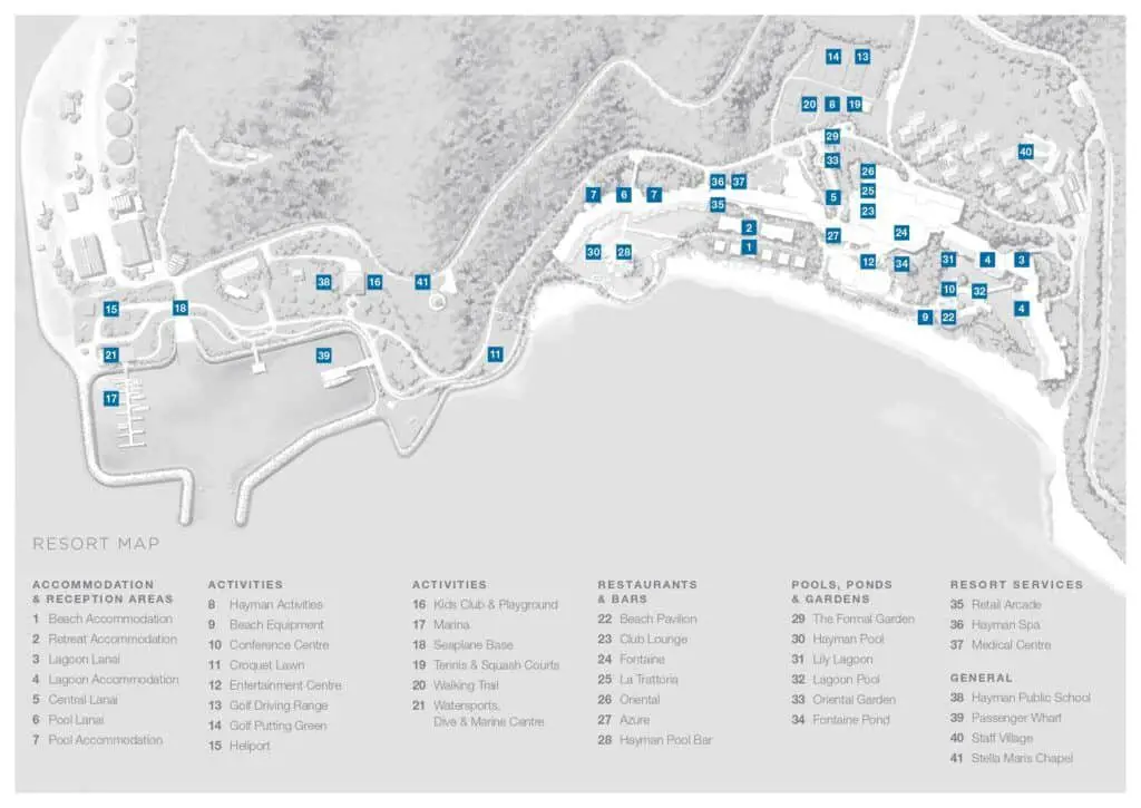 Hayman Island Resort Map