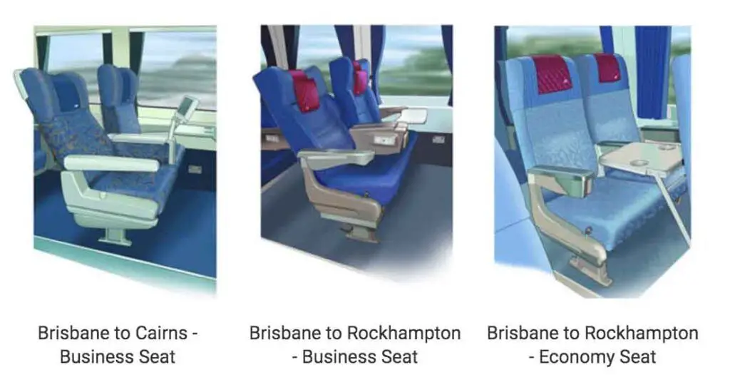 Tilt train seats