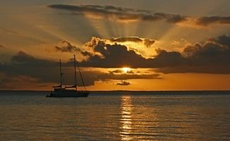 fraser island cruises sunset