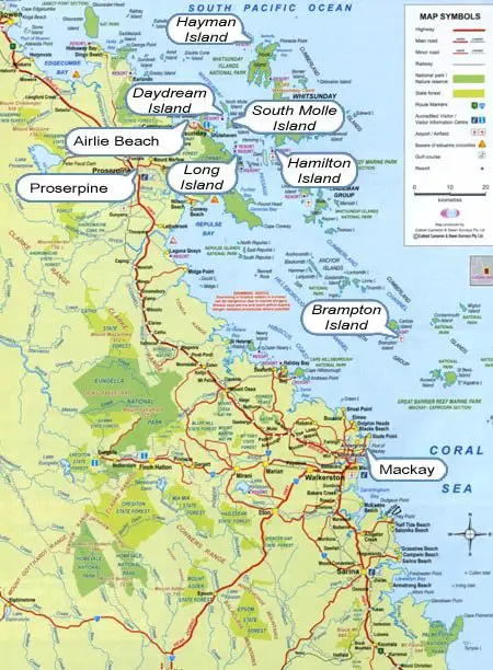 whitsundays map