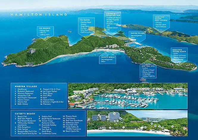 Hamilton Island Marina map