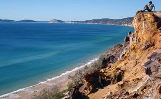 Rainbow Beach Holidays with Kids cliffs