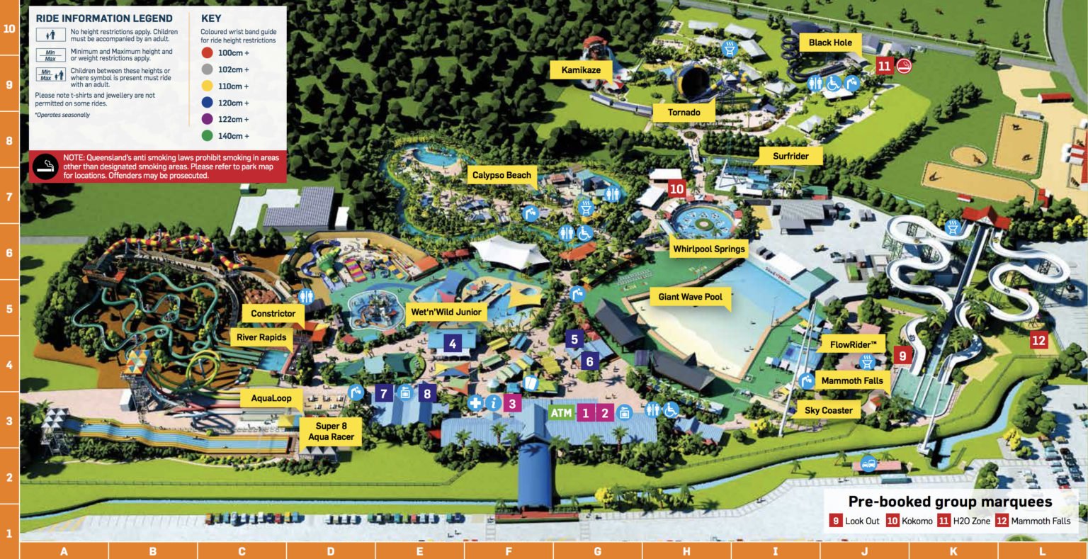 Wet'n'Wild Water Park Water Park Information QLD Travel