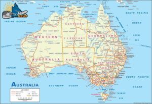 Map Of Australia QLD Travel