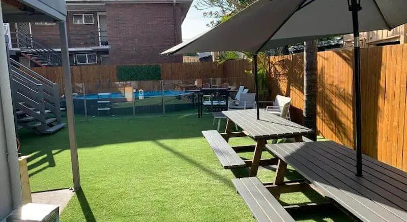 Mummas Hostel Pool Area