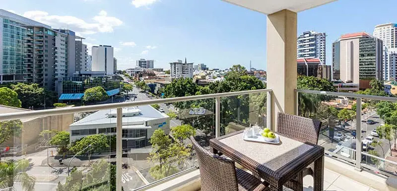 Oaks Brisbane Lexicon Suites Balcony