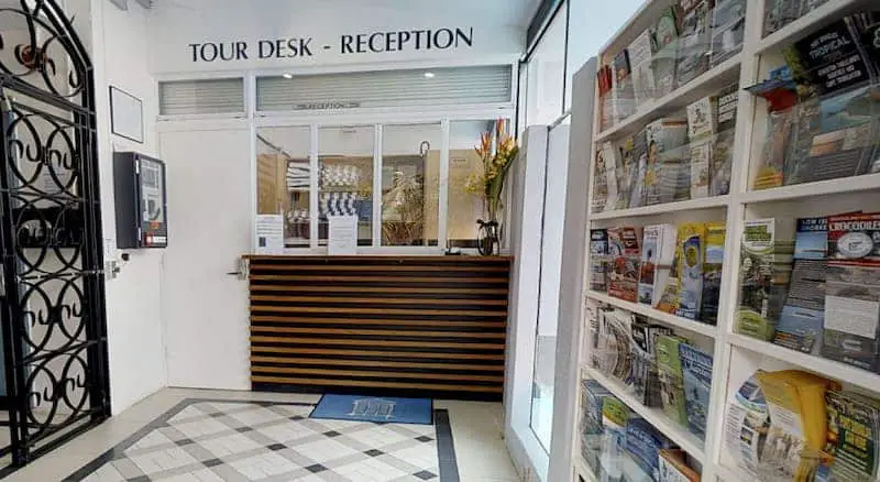 tour desk reception area