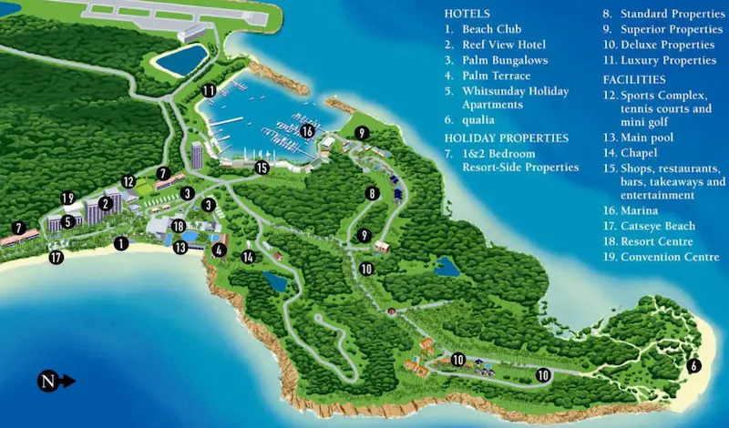 hamilton island tourist map
