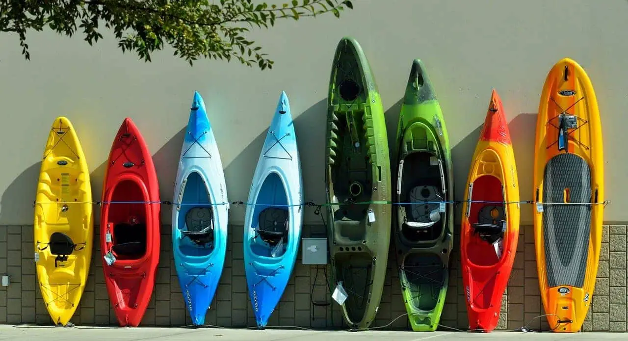 Kayaks On Wall For Sale