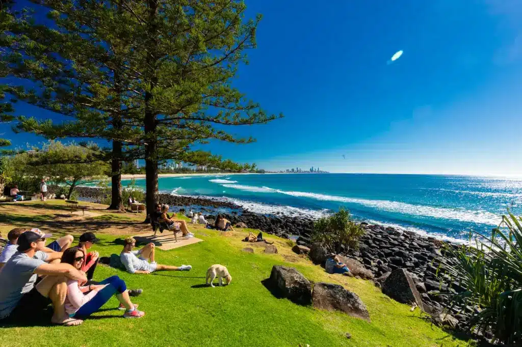 Beach Picnic at Burleigh Heads