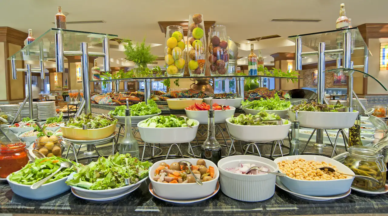 Best Restaurants In Brisbane Salad Buffet In A Luxury Hotel Restaurant
