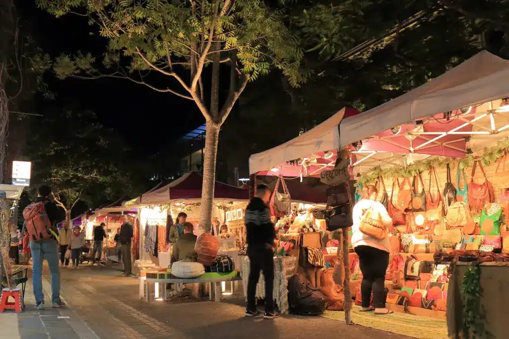 Night market Brisbane Australia 